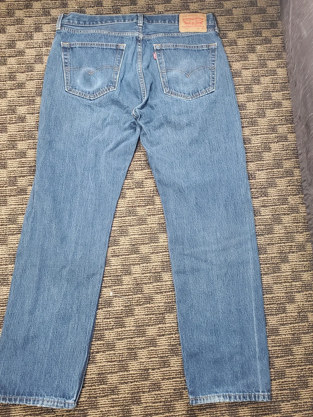 Levi’s 505 Jeans 36x32 Straight Fit Blue Denim Classic Men’s Vintage Wash